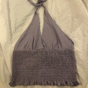 american eagle purple halter top